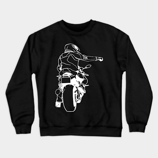 Motorbike bike motor scooter fire chair machine race Crewneck Sweatshirt by KK-Royal